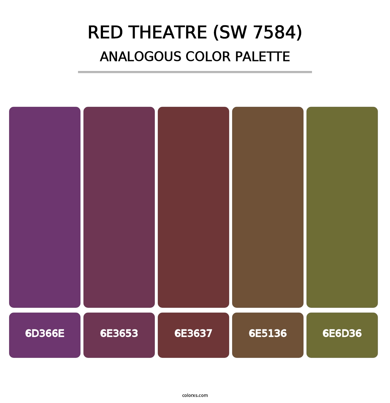 Red Theatre (SW 7584) - Analogous Color Palette