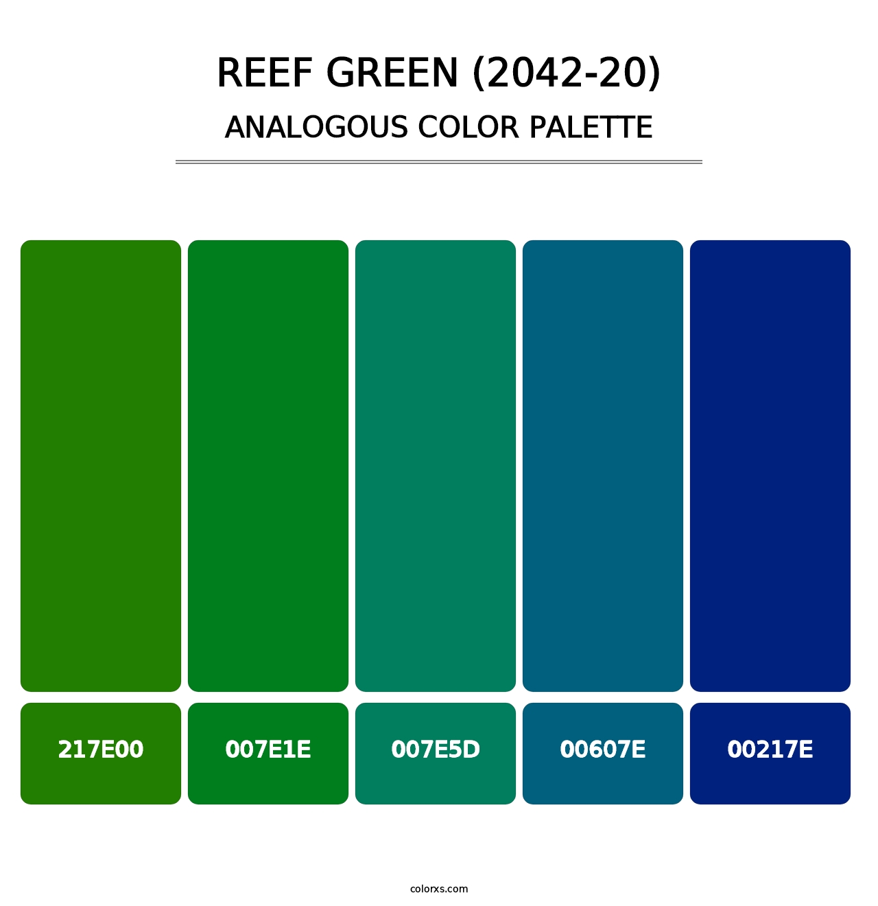 Reef Green (2042-20) - Analogous Color Palette