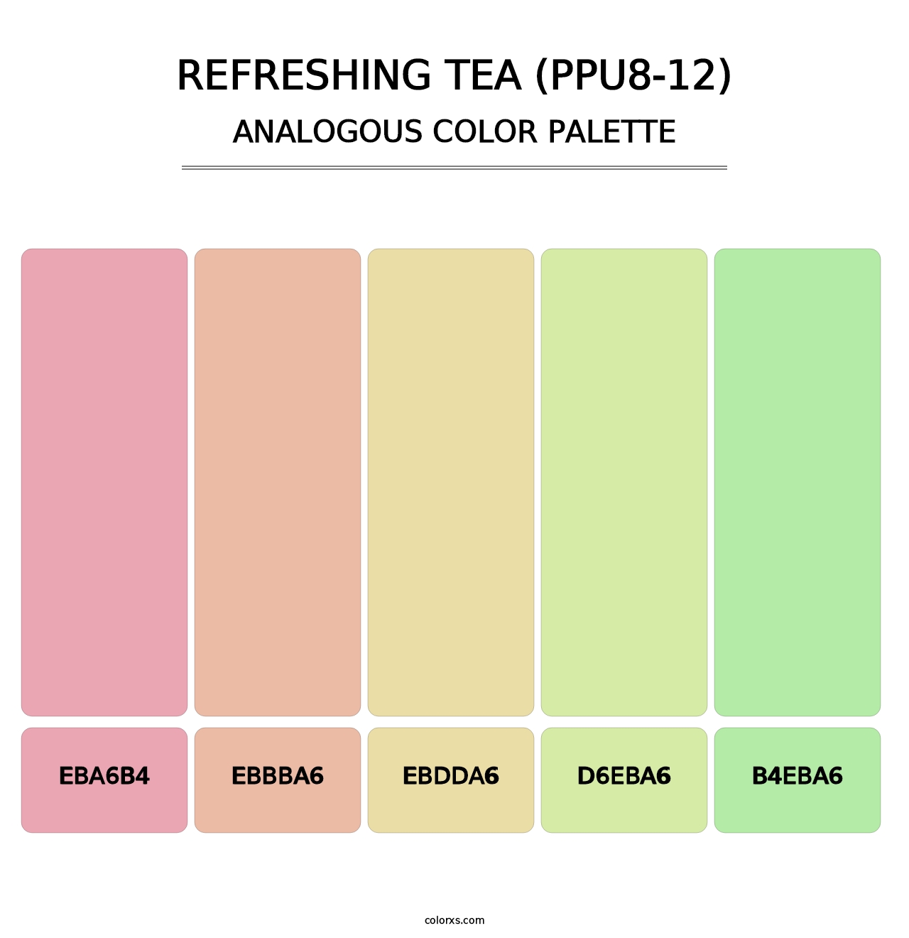 Refreshing Tea (PPU8-12) - Analogous Color Palette