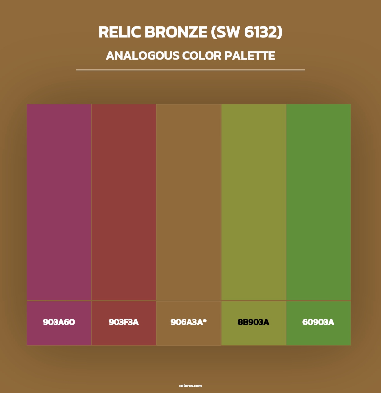 Relic Bronze (SW 6132) - Analogous Color Palette