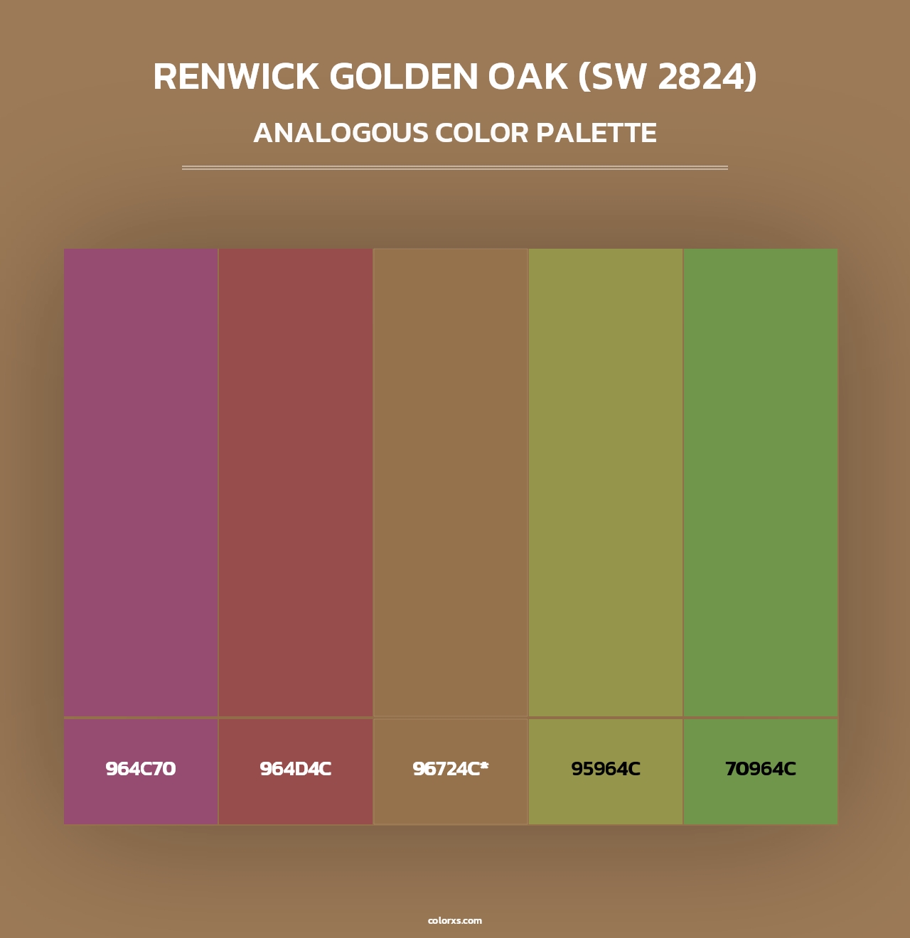 Renwick Golden Oak (SW 2824) - Analogous Color Palette