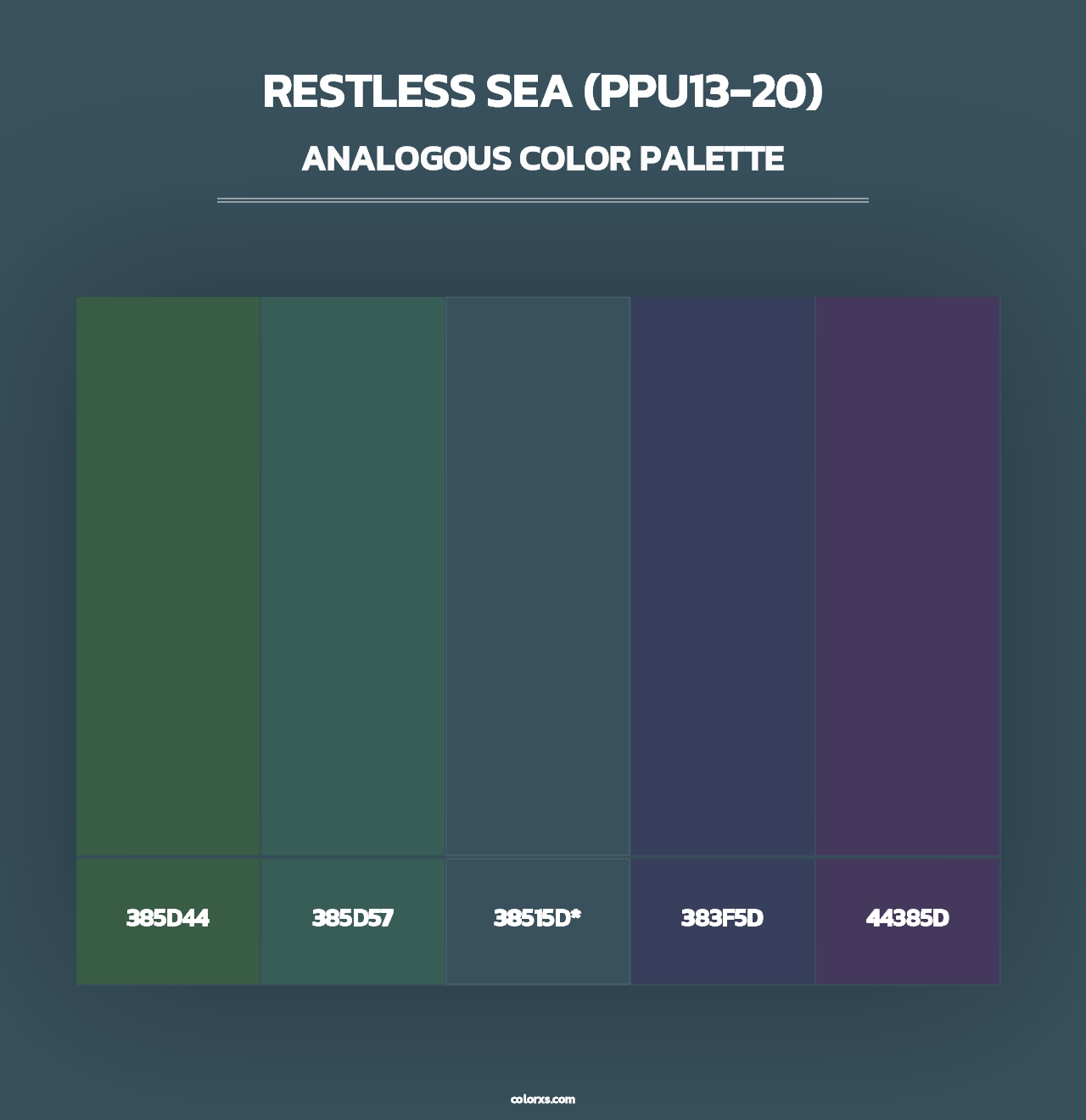 Restless Sea (PPU13-20) - Analogous Color Palette