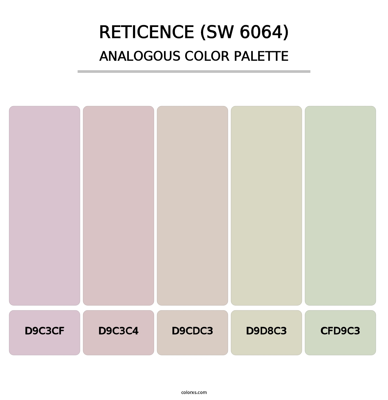 Reticence (SW 6064) - Analogous Color Palette