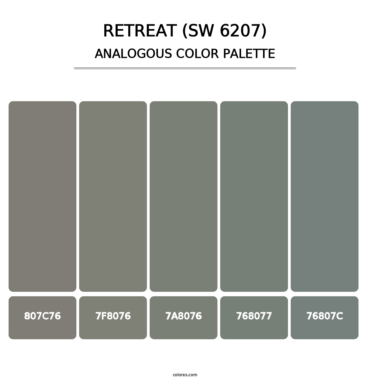 Retreat (SW 6207) - Analogous Color Palette
