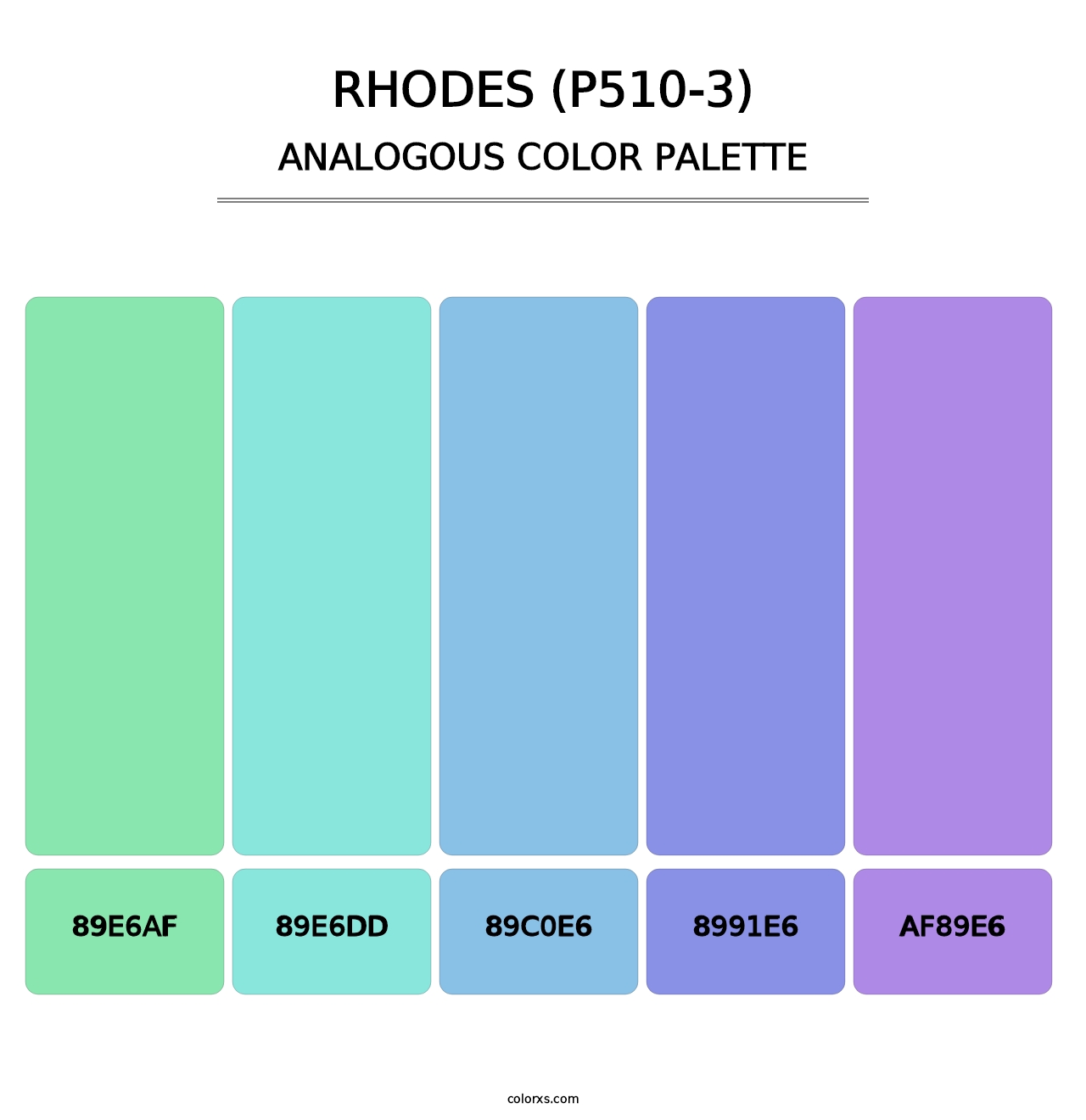 Rhodes (P510-3) - Analogous Color Palette