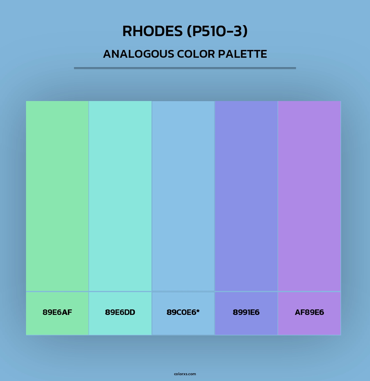 Rhodes (P510-3) - Analogous Color Palette