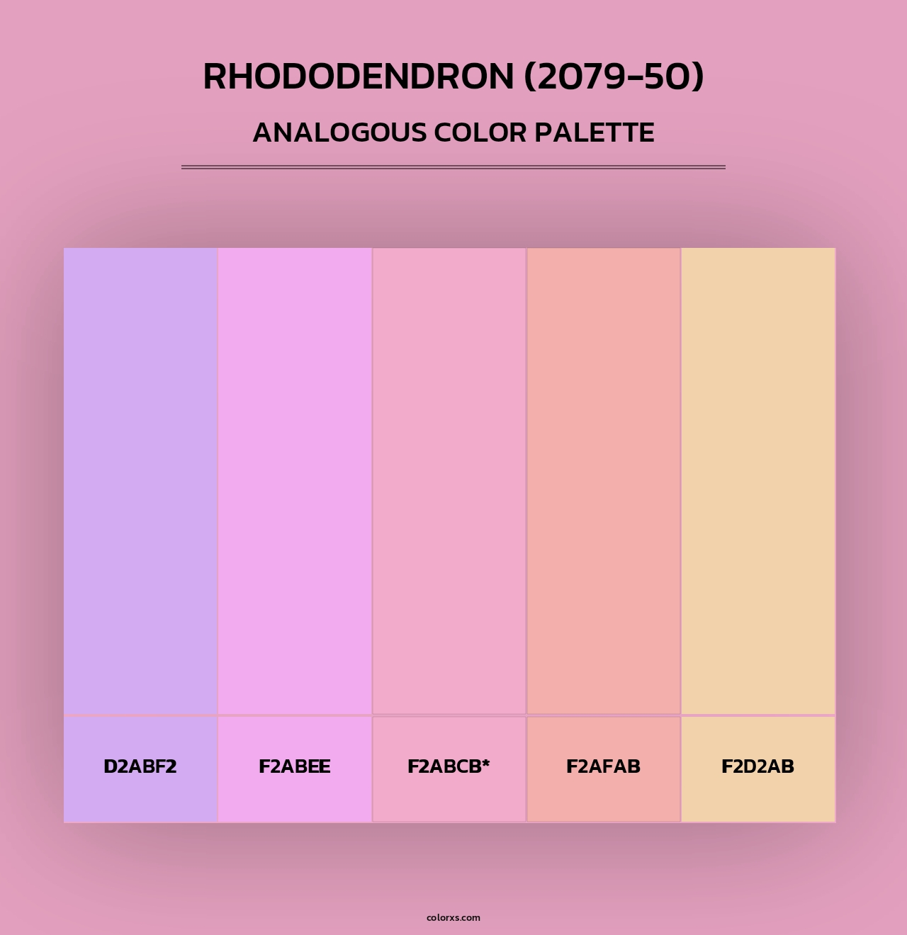 Rhododendron (2079-50) - Analogous Color Palette