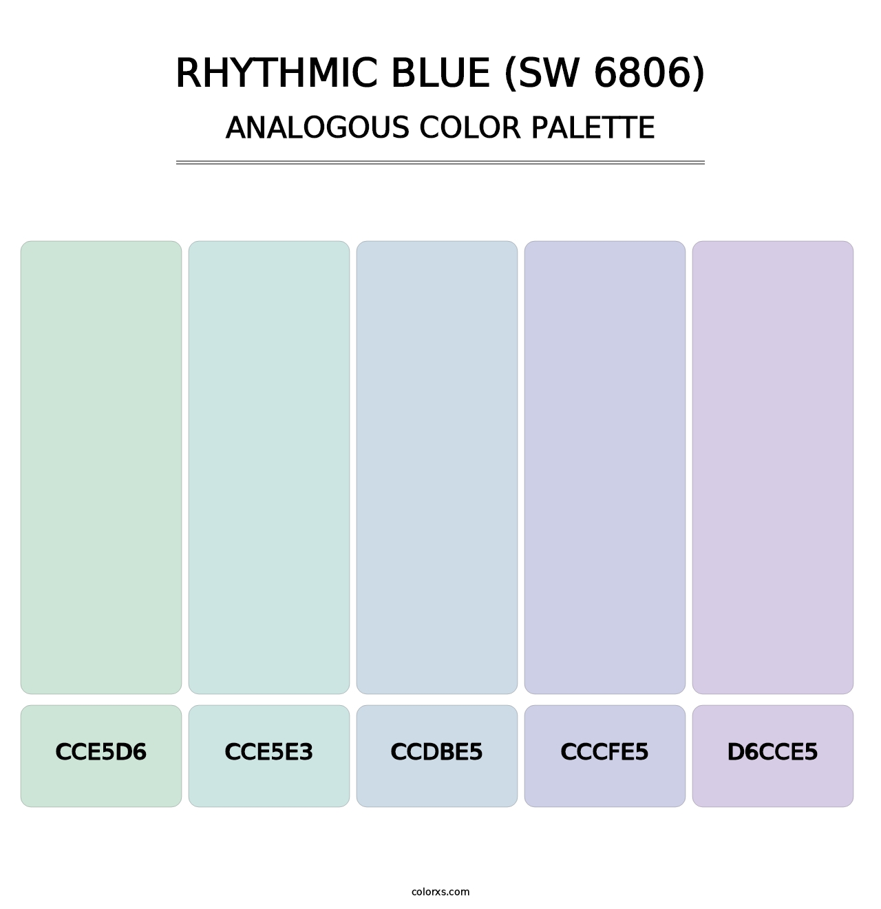 Rhythmic Blue (SW 6806) - Analogous Color Palette