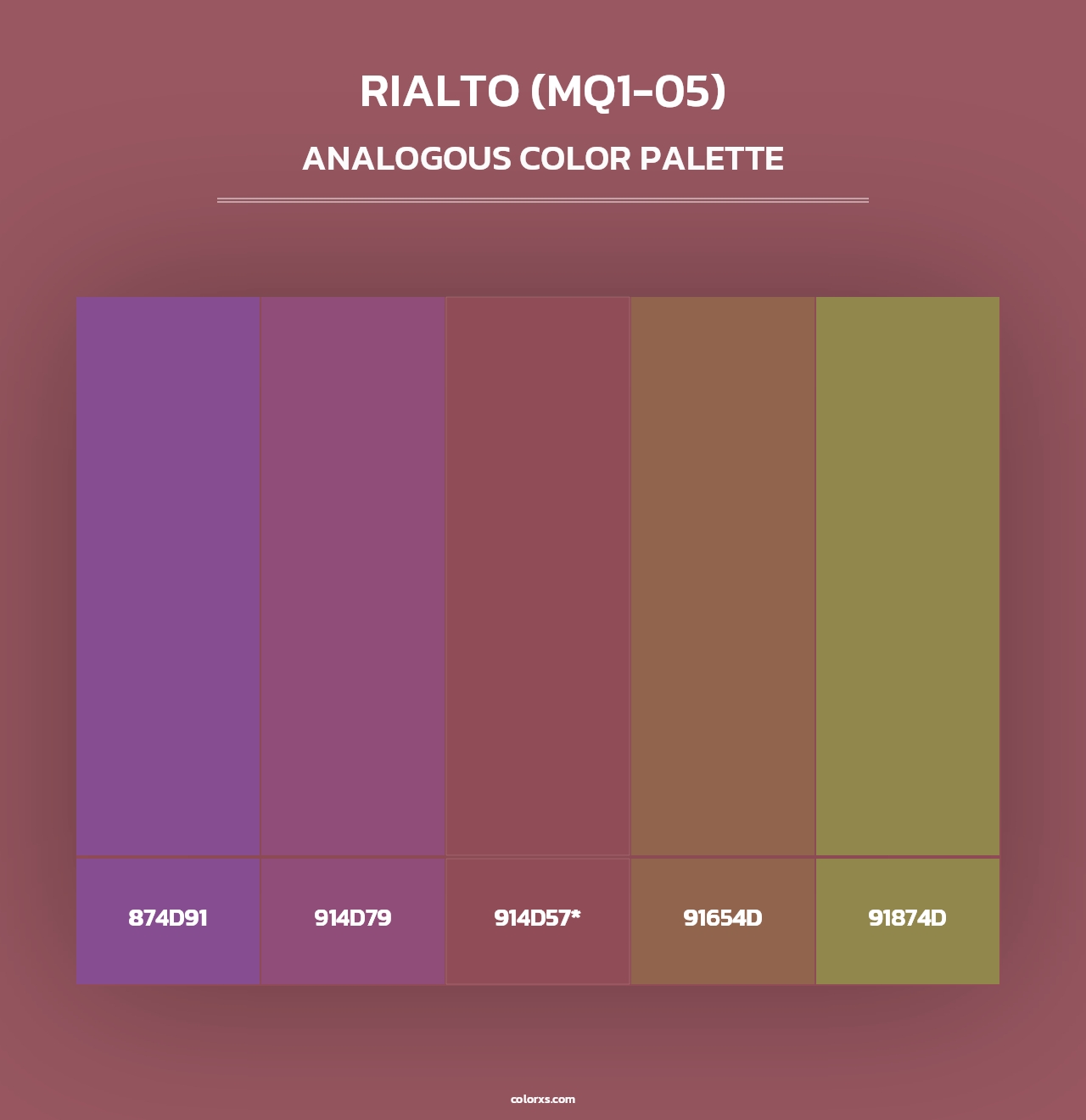 Rialto (MQ1-05) - Analogous Color Palette