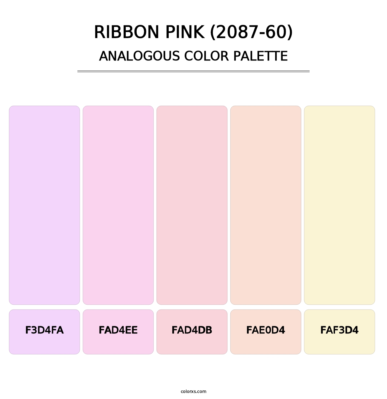 Ribbon Pink (2087-60) - Analogous Color Palette