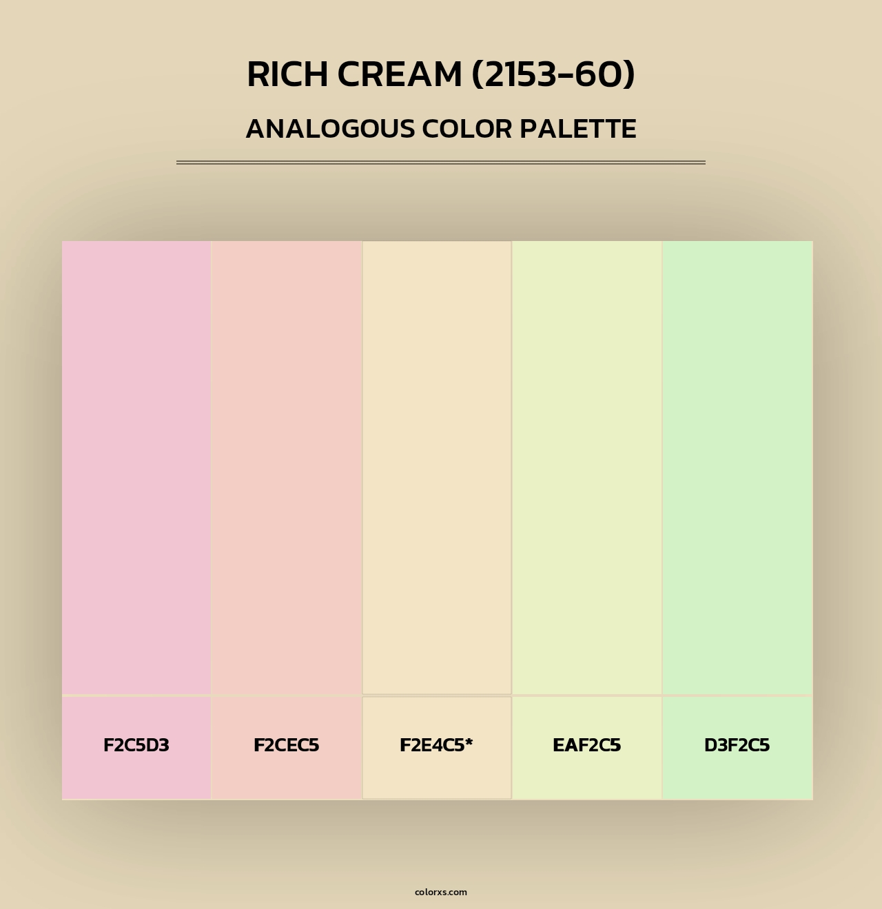 Rich Cream (2153-60) - Analogous Color Palette