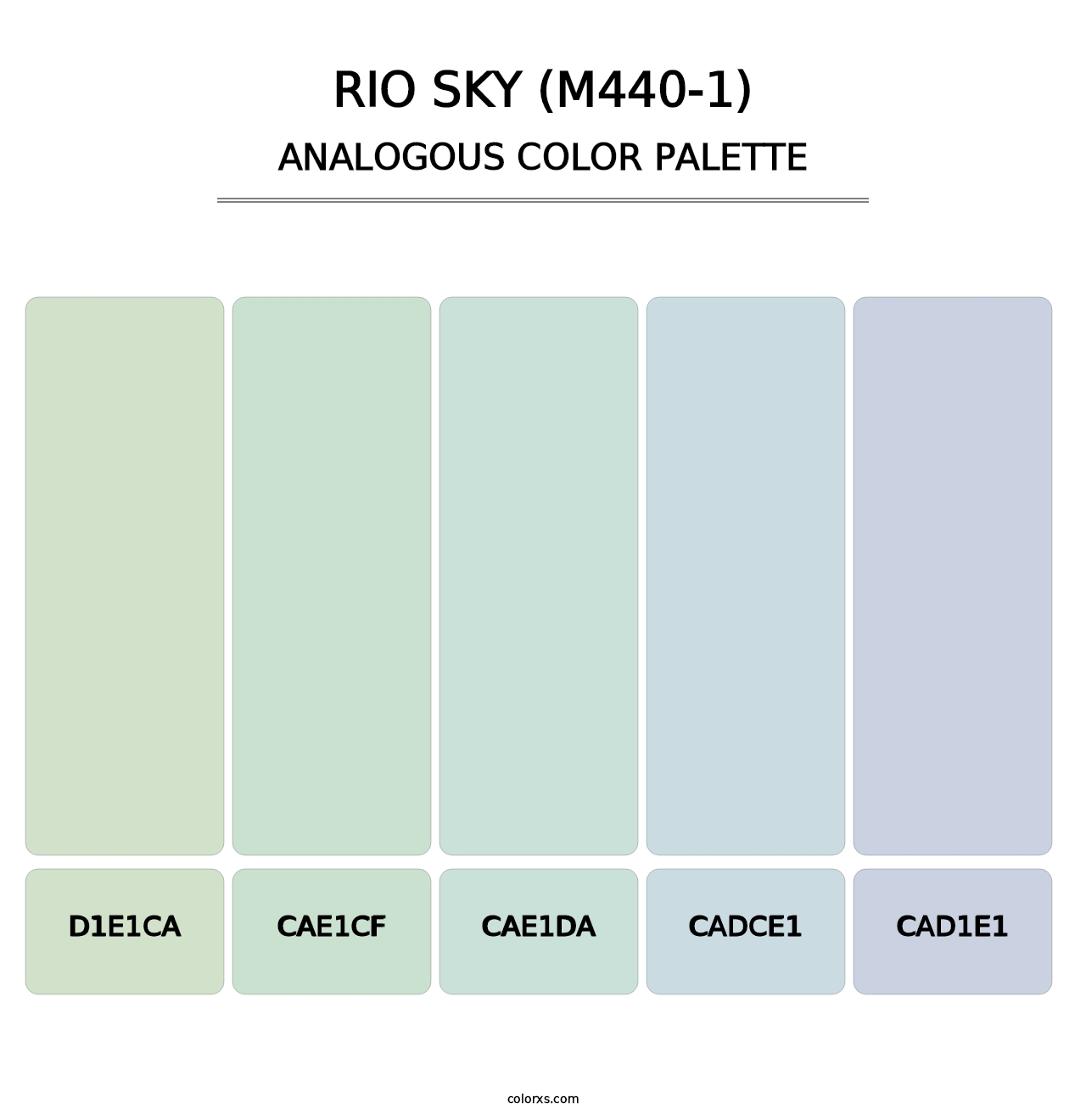 Rio Sky (M440-1) - Analogous Color Palette