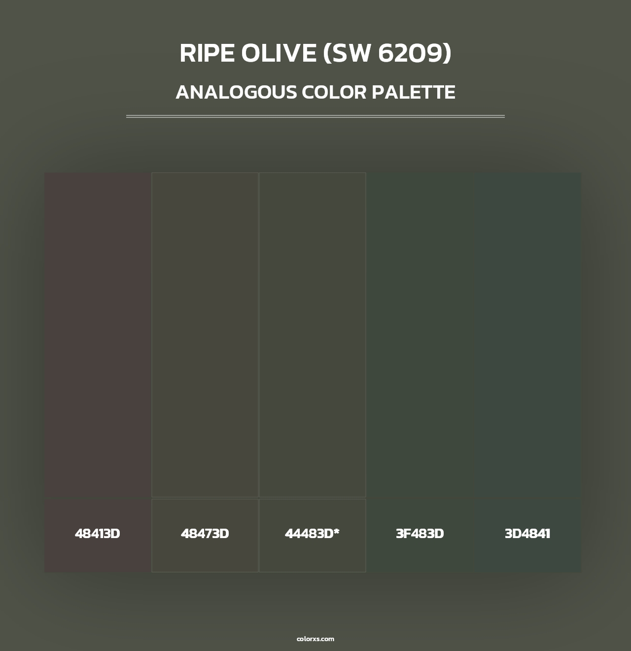 Ripe Olive (SW 6209) - Analogous Color Palette