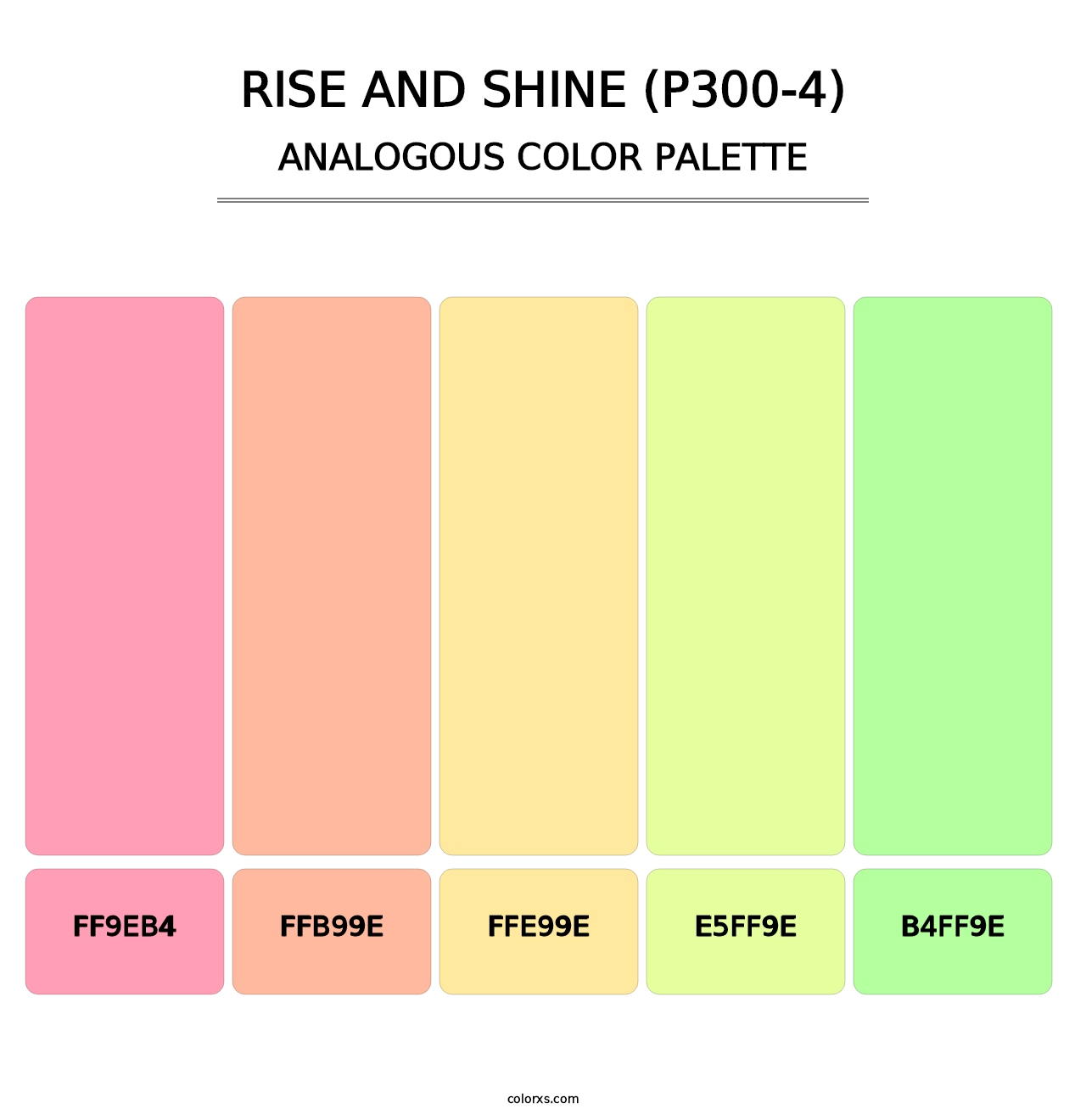 Rise And Shine (P300-4) - Analogous Color Palette