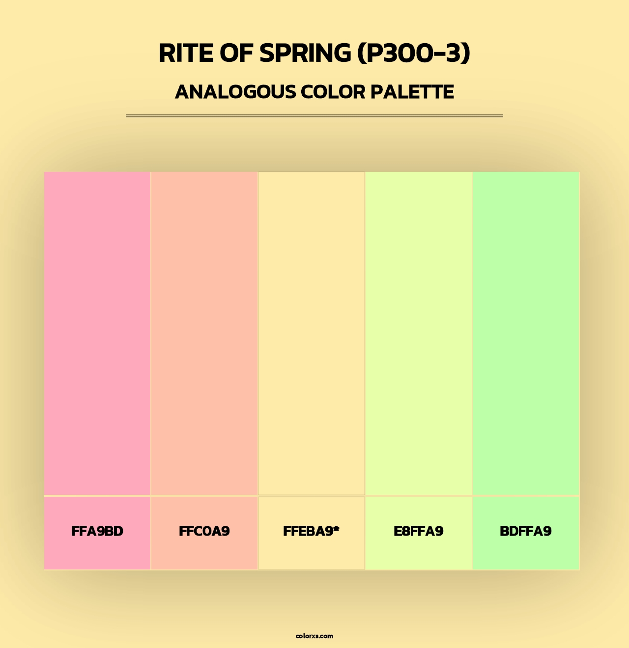 Rite Of Spring (P300-3) - Analogous Color Palette