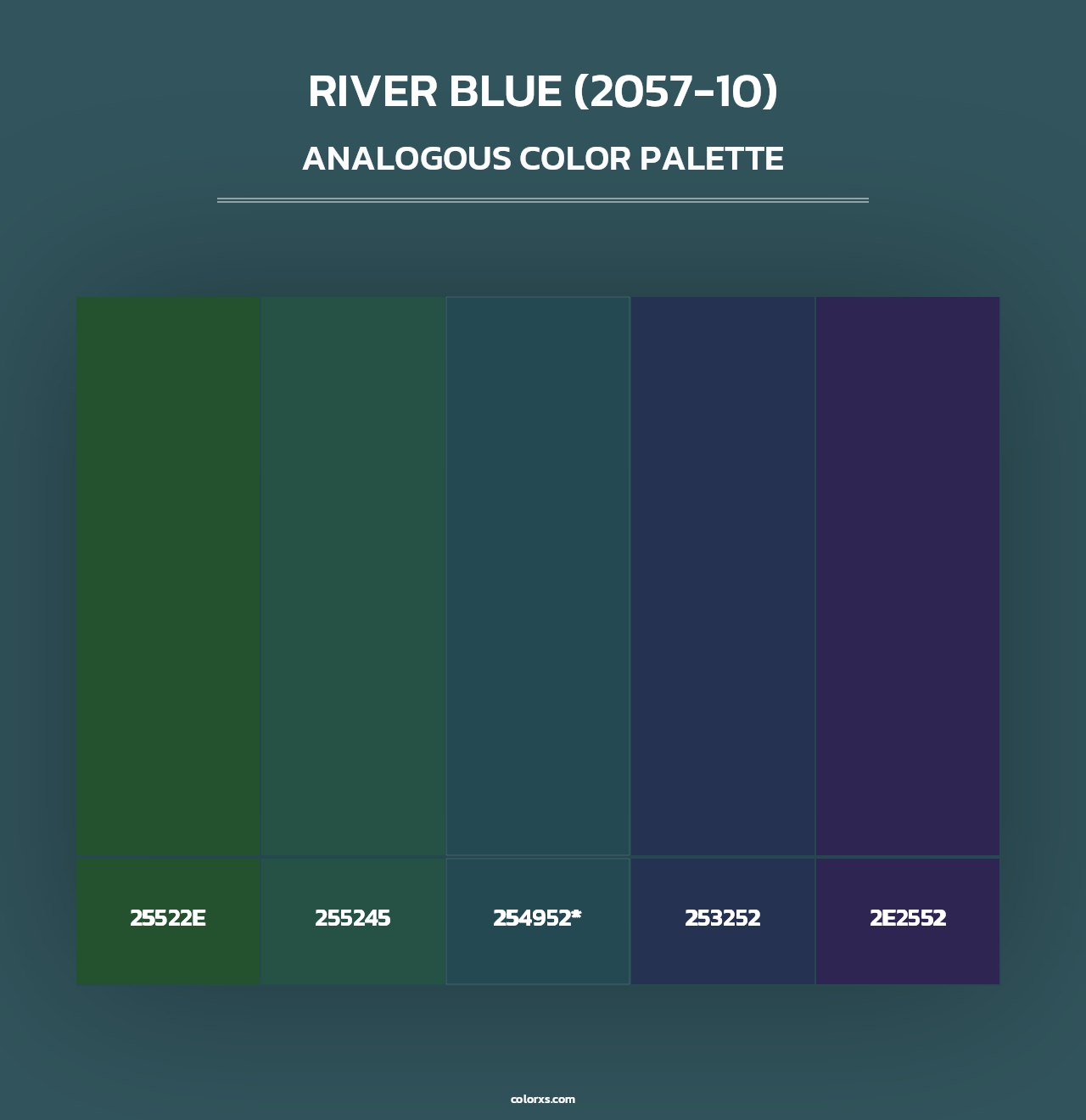 River Blue (2057-10) - Analogous Color Palette