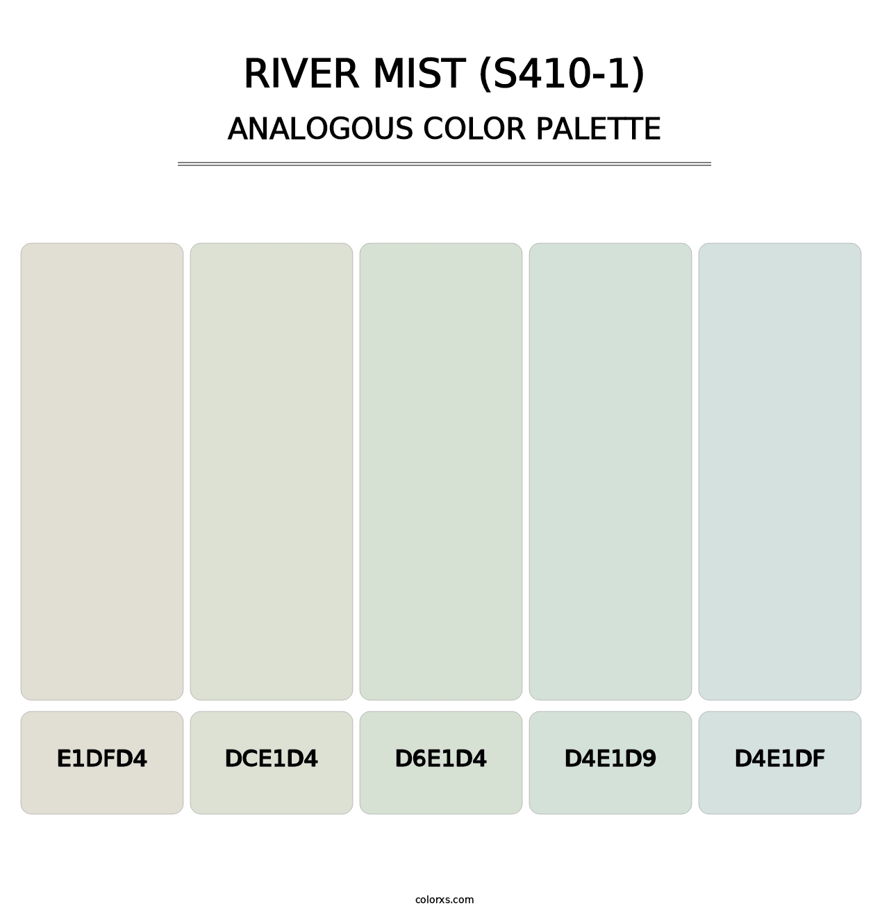 River Mist (S410-1) - Analogous Color Palette