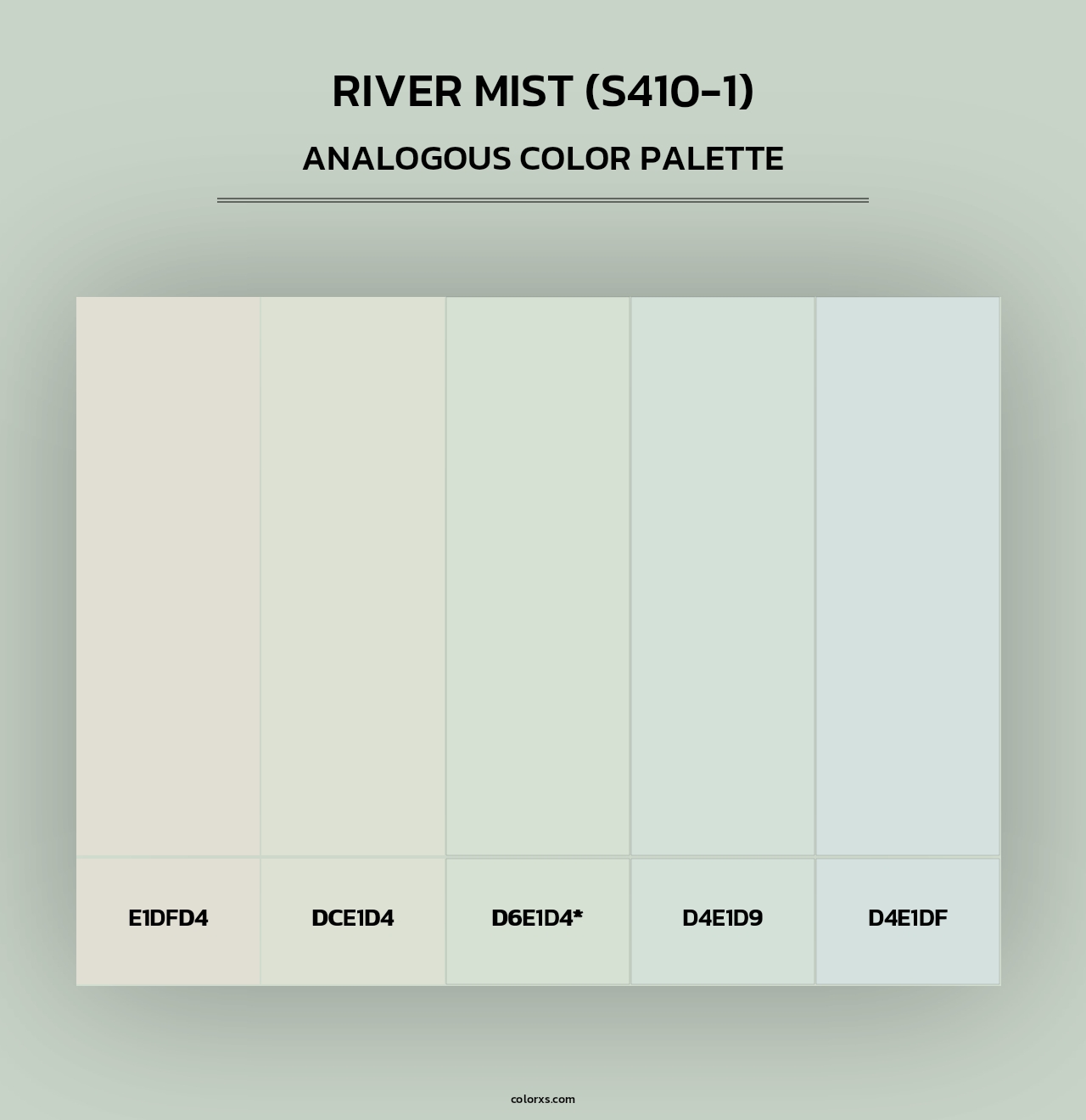 River Mist (S410-1) - Analogous Color Palette