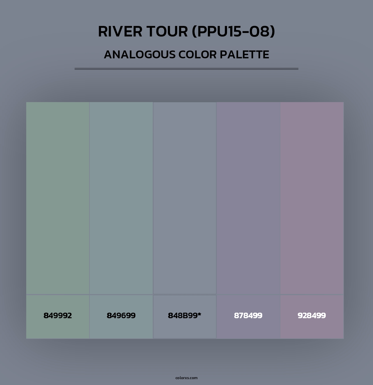 River Tour (PPU15-08) - Analogous Color Palette