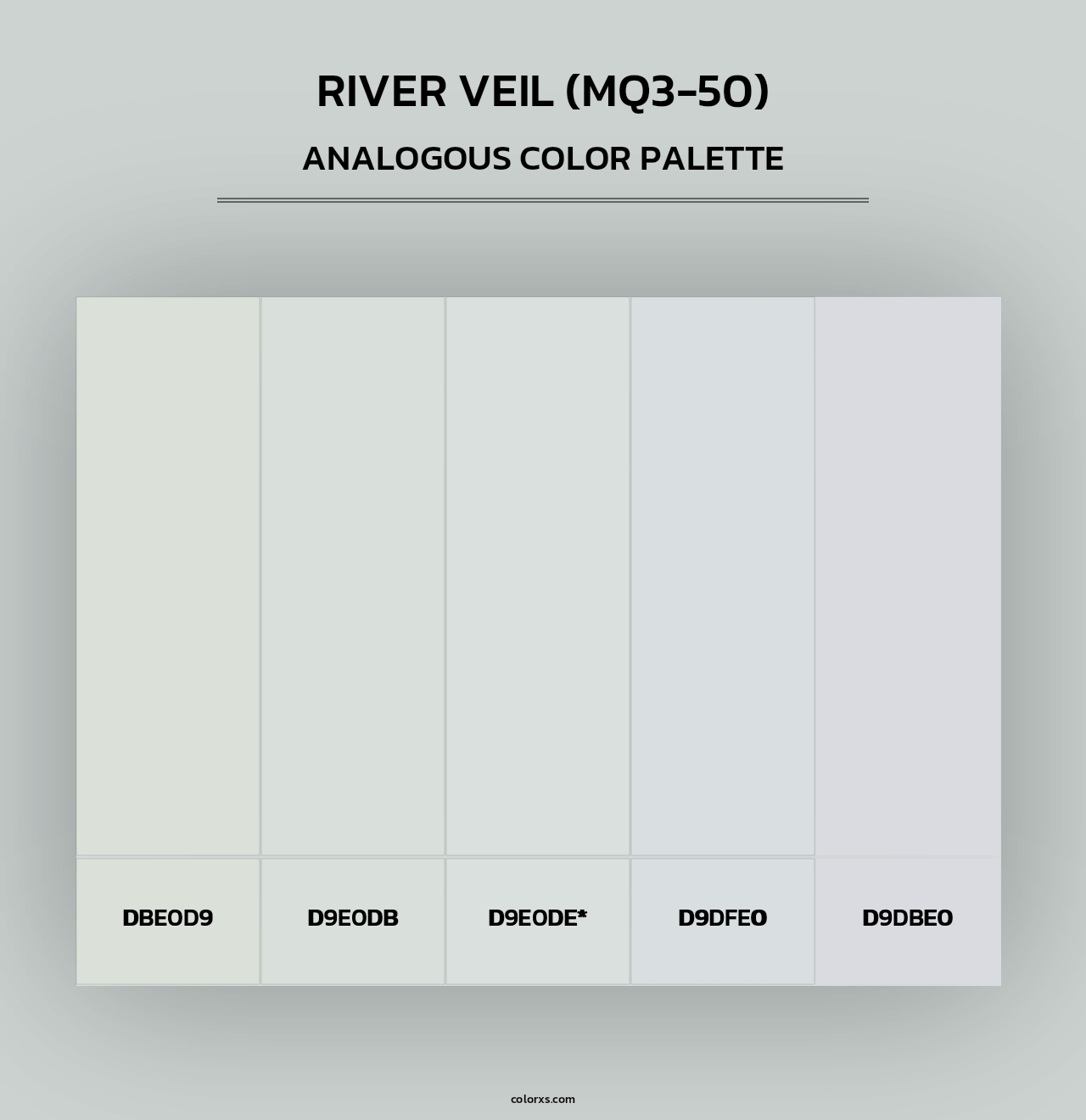 River Veil (MQ3-50) - Analogous Color Palette