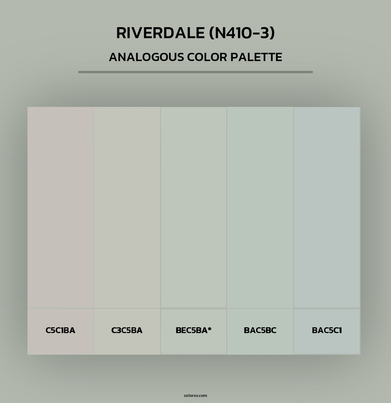 Riverdale (N410-3) - Analogous Color Palette