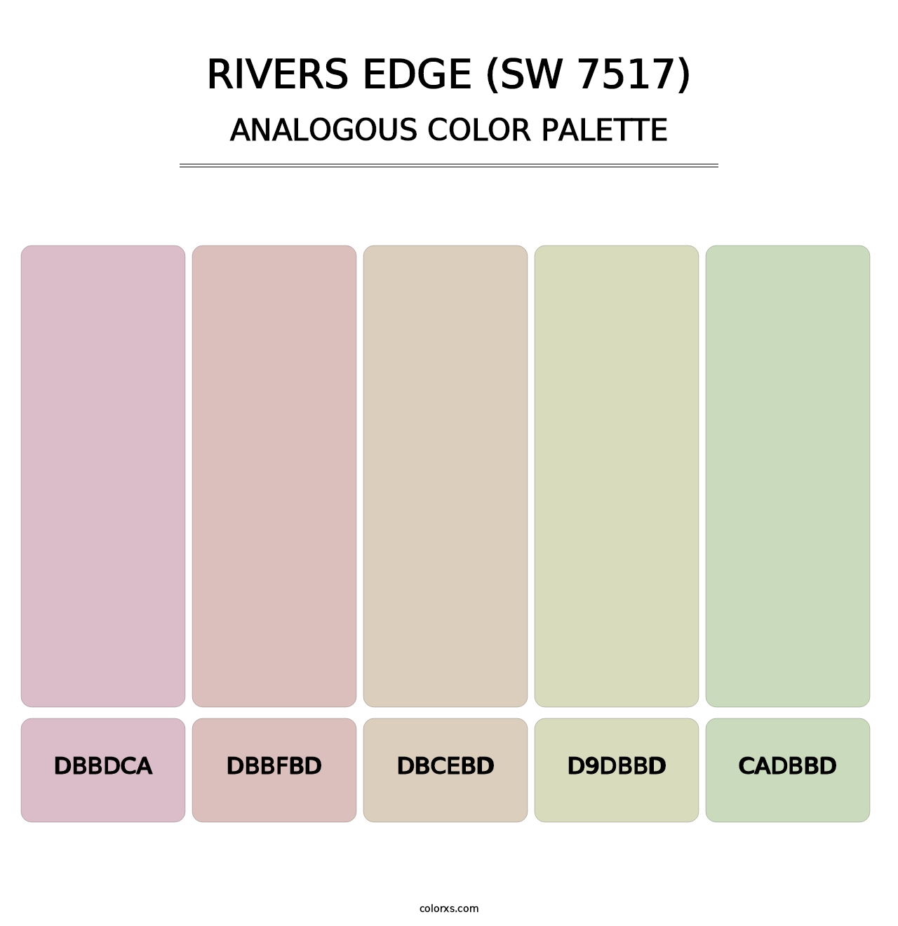 Rivers Edge (SW 7517) - Analogous Color Palette