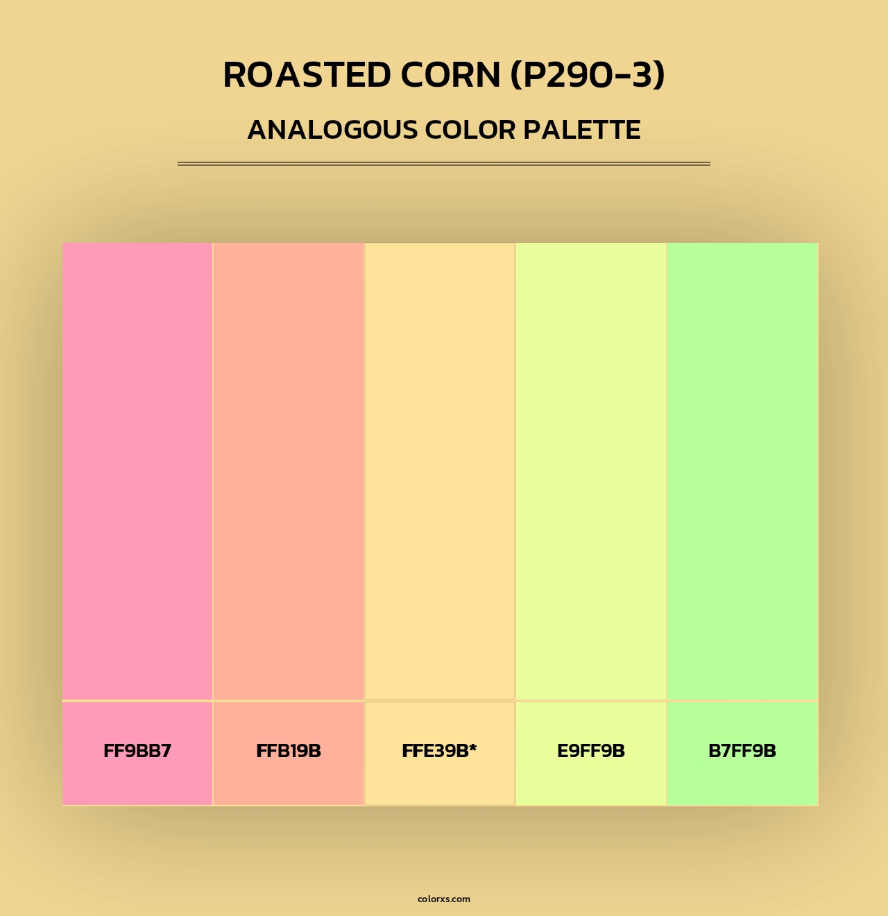 Roasted Corn (P290-3) - Analogous Color Palette