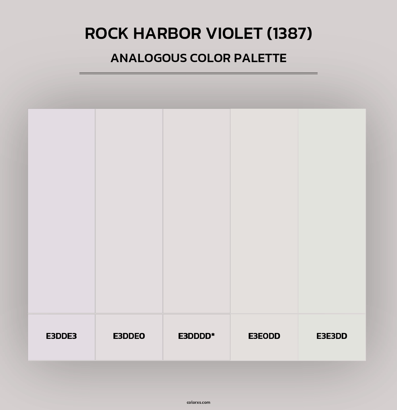 Rock Harbor Violet (1387) - Analogous Color Palette