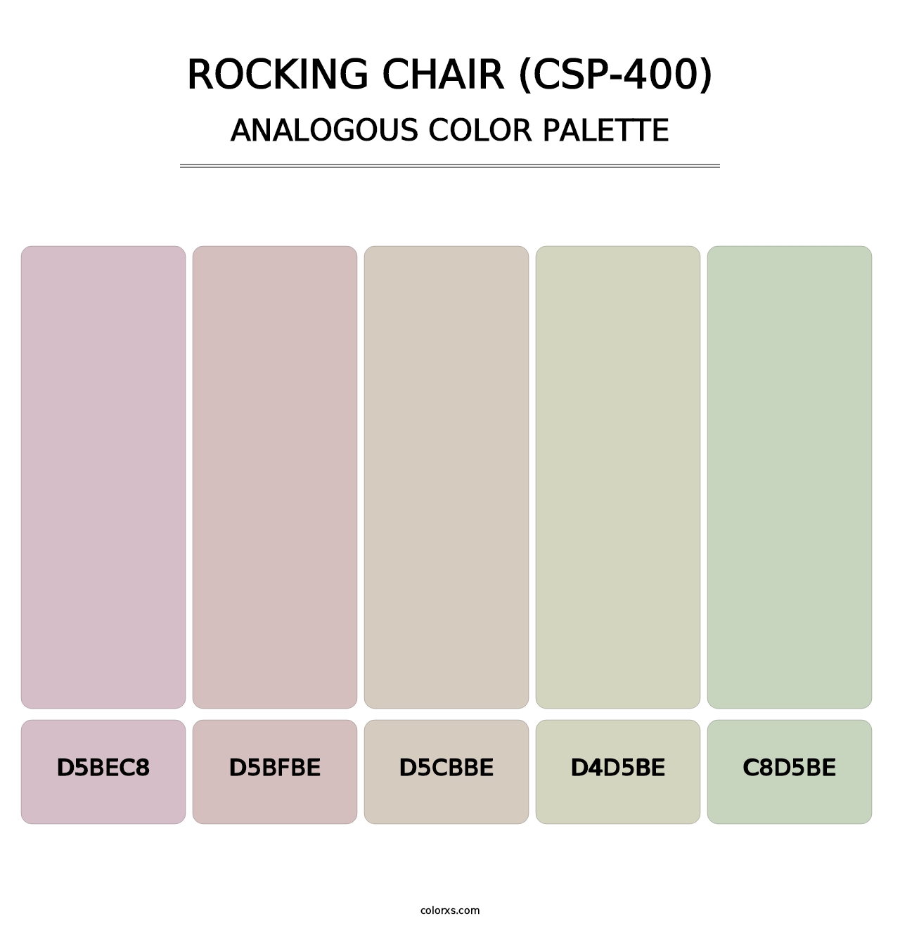 Rocking Chair (CSP-400) - Analogous Color Palette