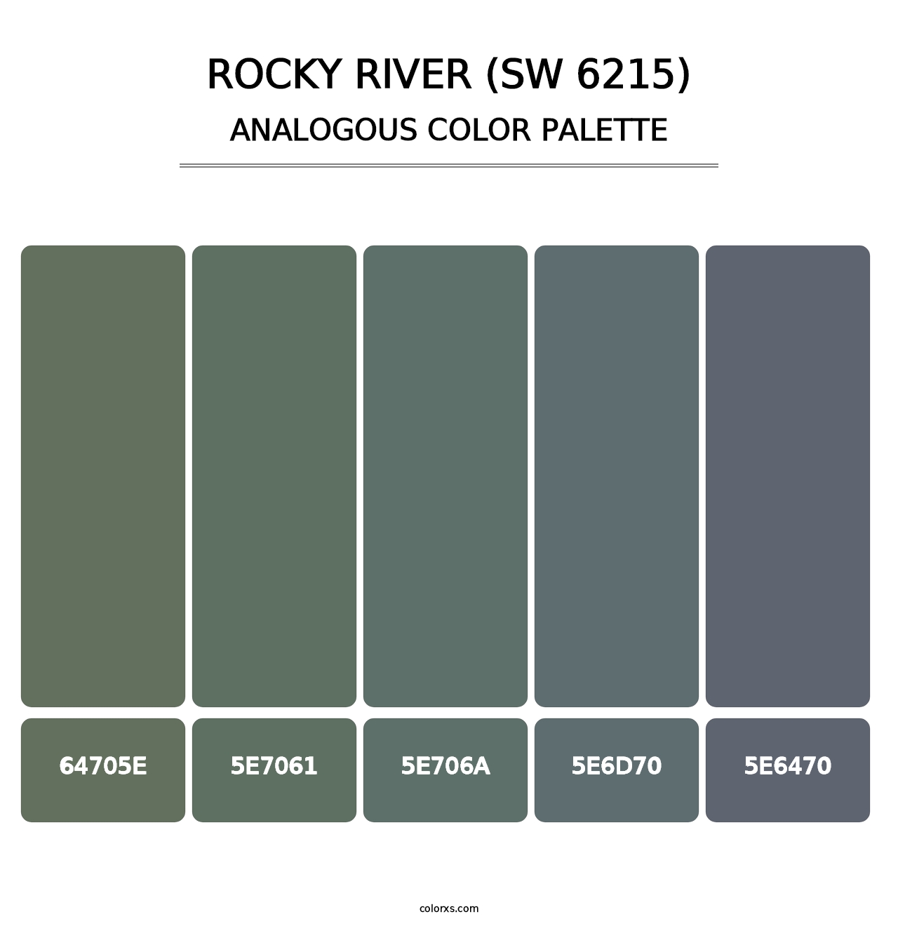Rocky River (SW 6215) - Analogous Color Palette
