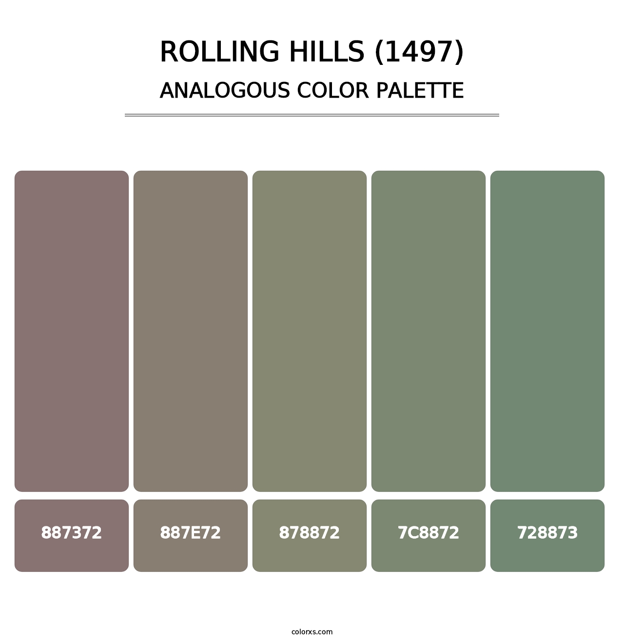 Rolling Hills (1497) - Analogous Color Palette