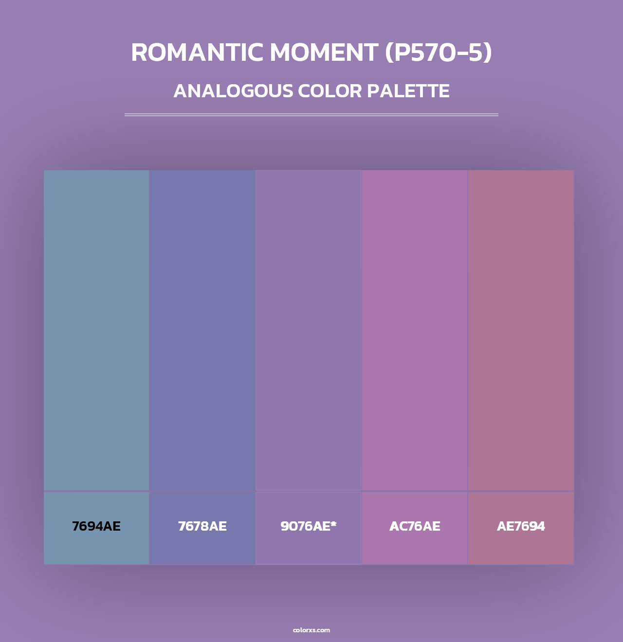 Romantic Moment (P570-5) - Analogous Color Palette