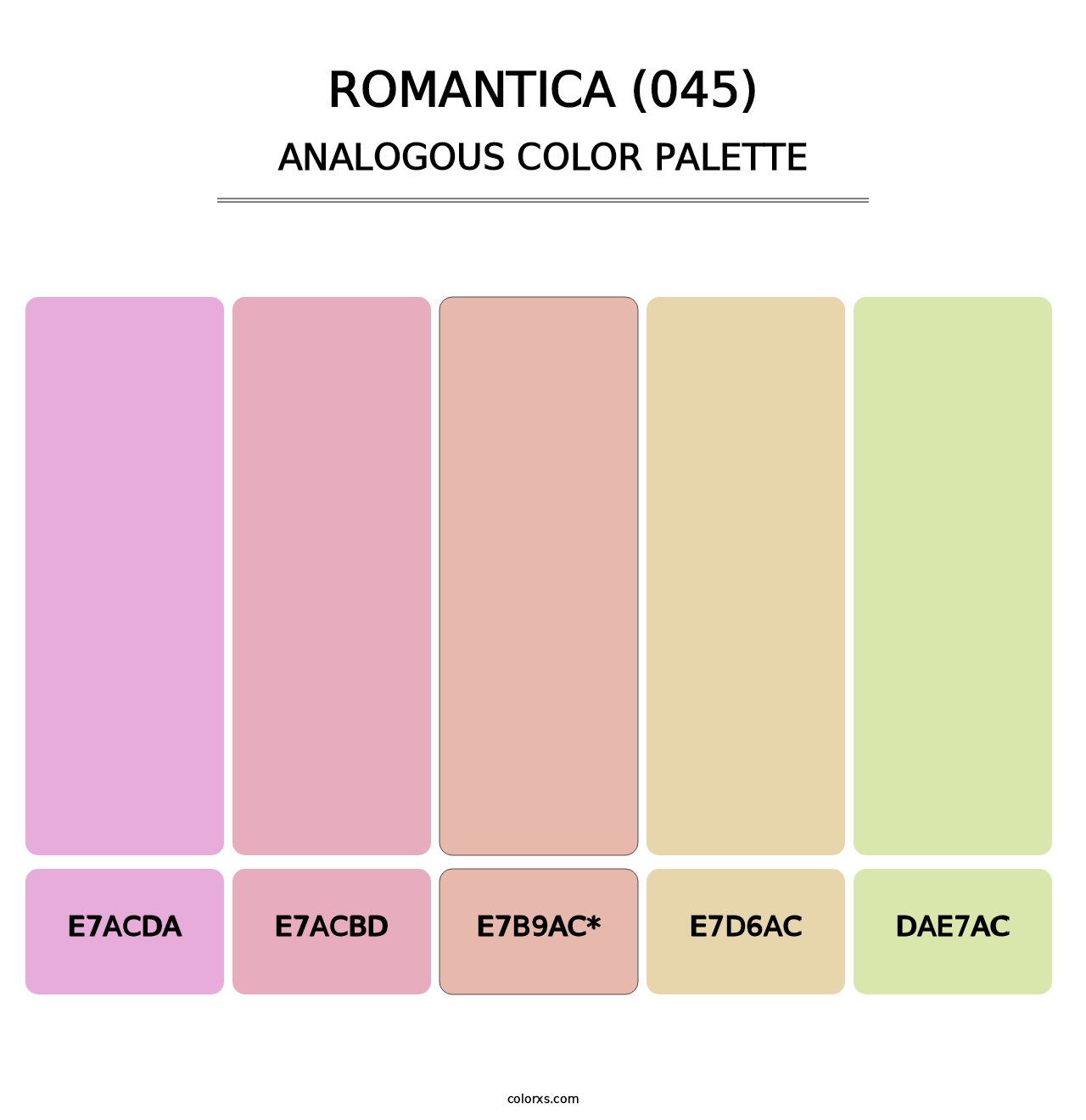 Romantica (045) - Analogous Color Palette