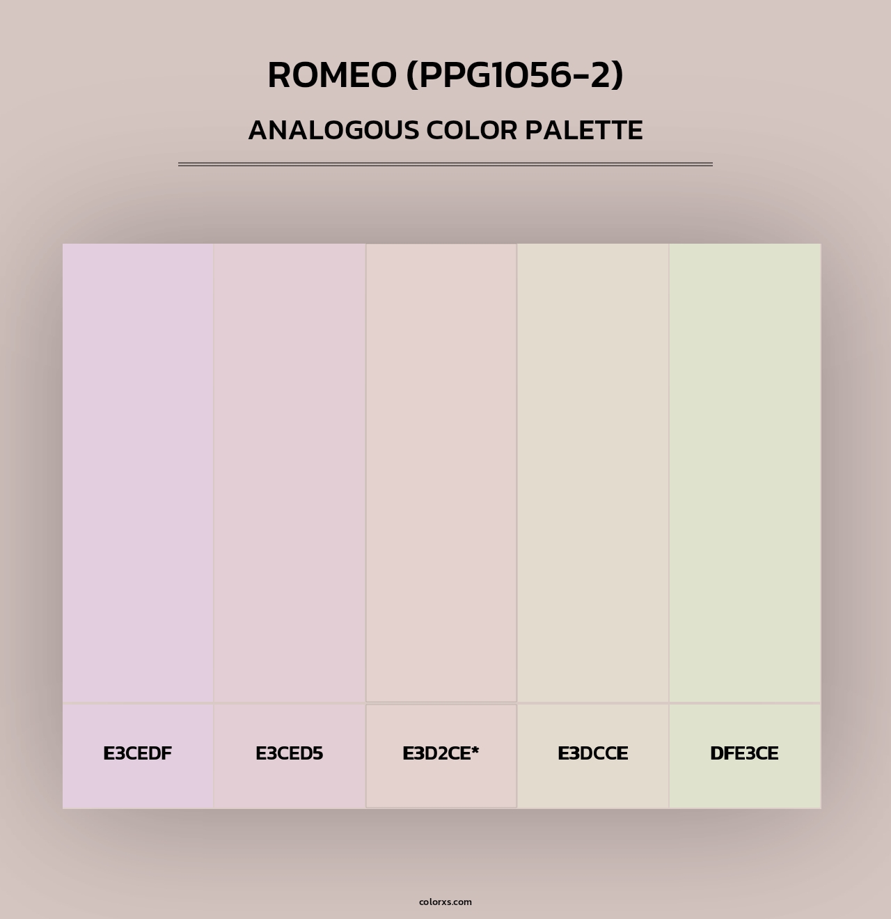 Romeo (PPG1056-2) - Analogous Color Palette