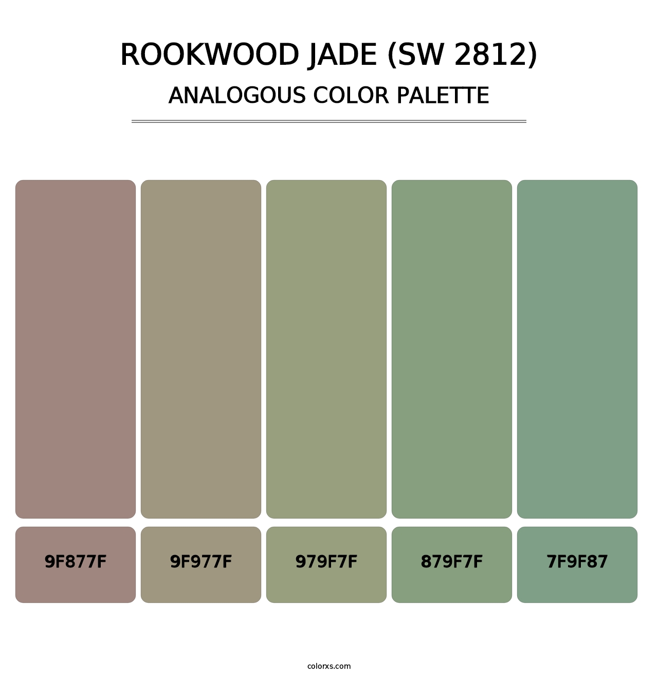 Rookwood Jade (SW 2812) - Analogous Color Palette