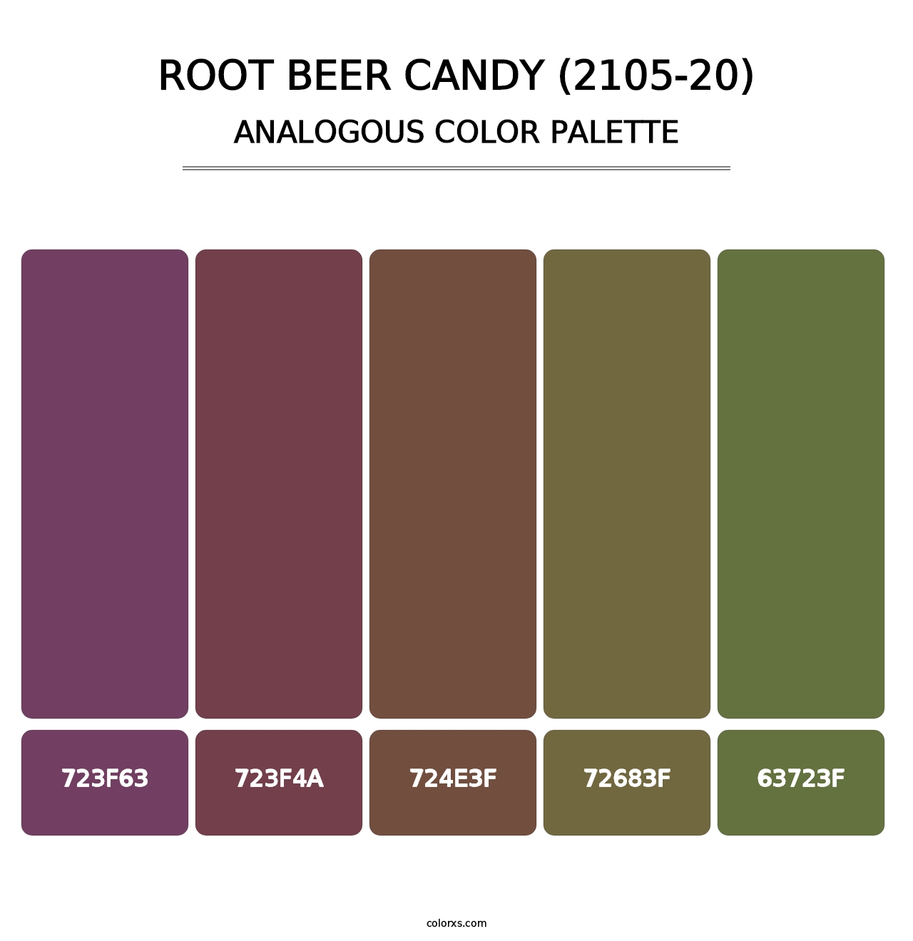 Root Beer Candy (2105-20) - Analogous Color Palette