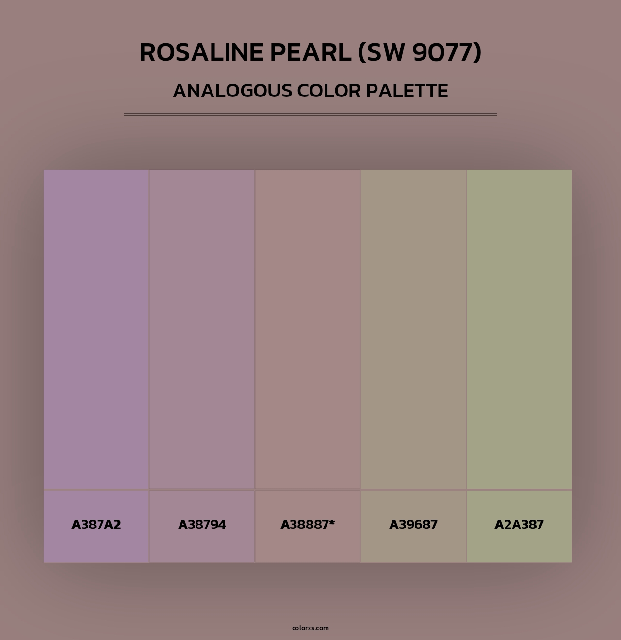 Rosaline Pearl (SW 9077) - Analogous Color Palette