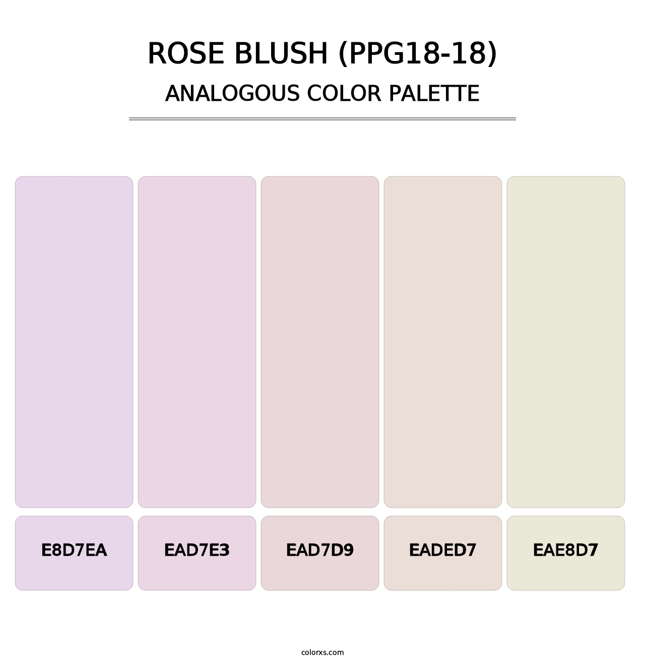 Rose Blush (PPG18-18) - Analogous Color Palette
