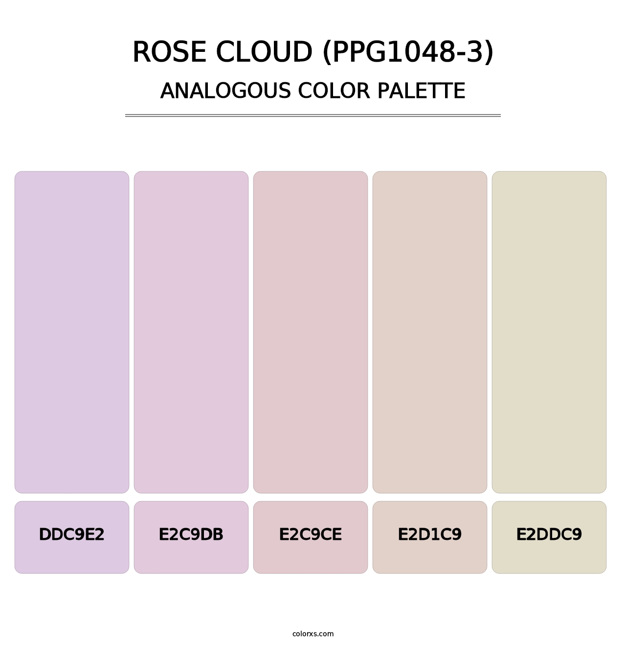 Rose Cloud (PPG1048-3) - Analogous Color Palette