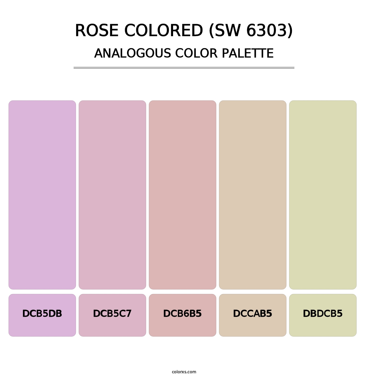 Rose Colored (SW 6303) - Analogous Color Palette