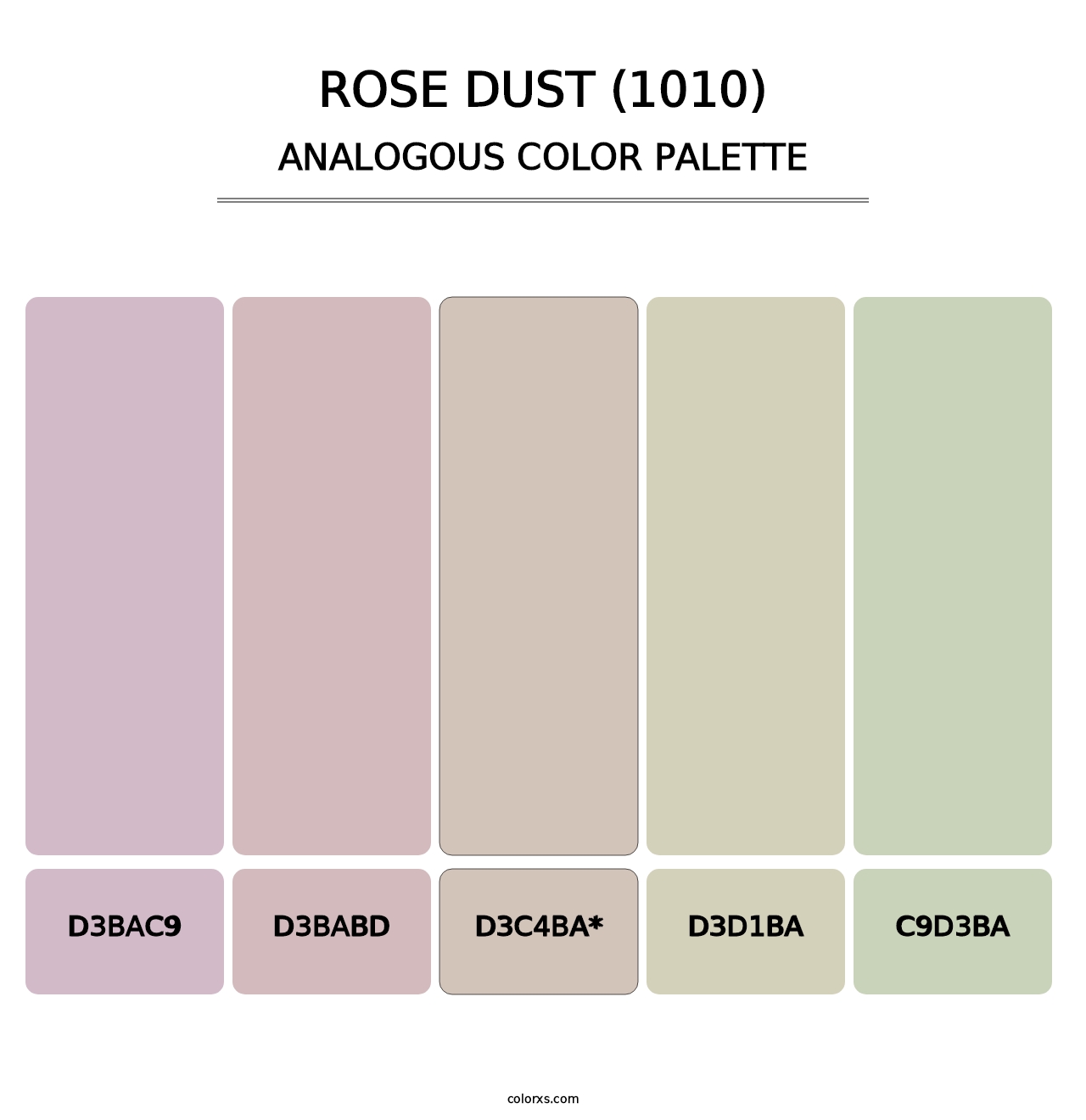 Rose Dust (1010) - Analogous Color Palette