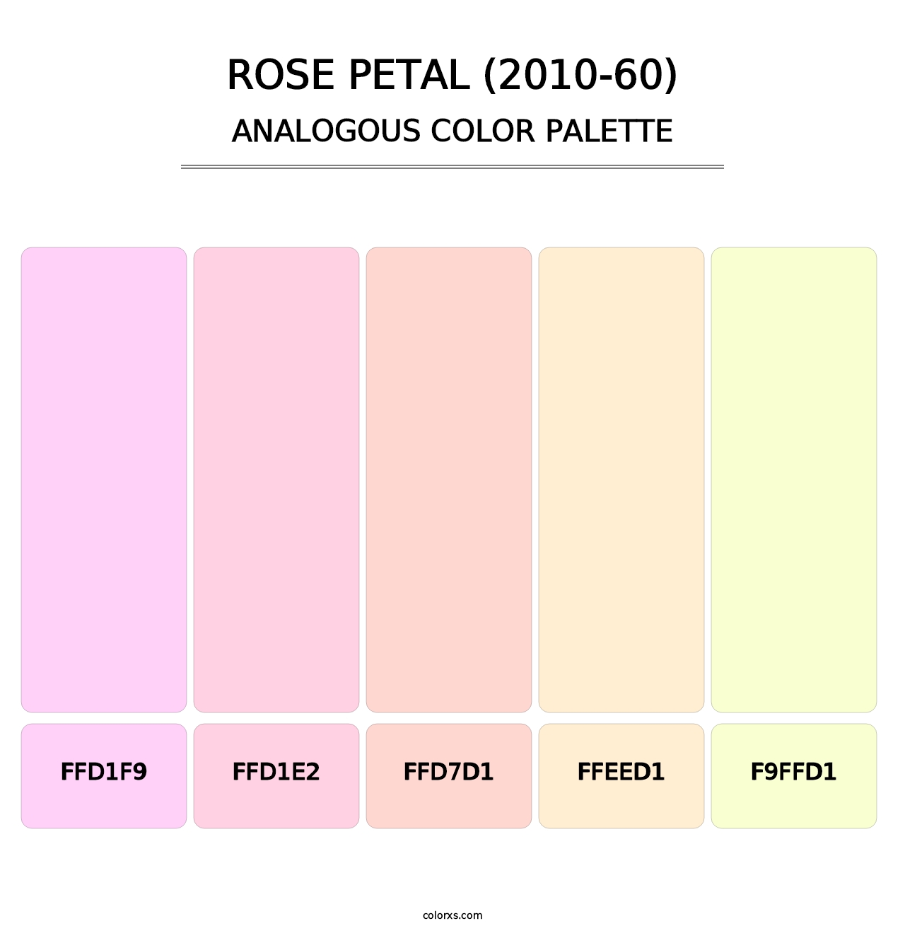 Rose Petal (2010-60) - Analogous Color Palette