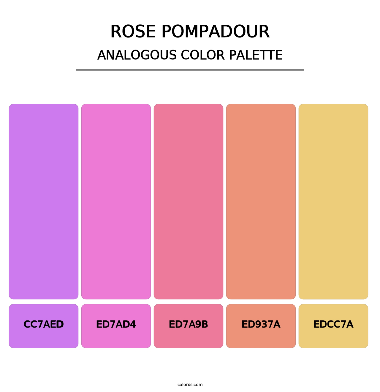 Rose Pompadour - Analogous Color Palette