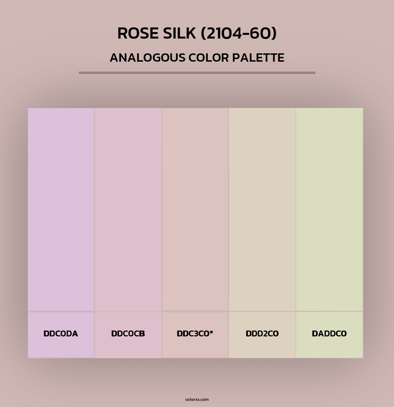 Rose Silk (2104-60) - Analogous Color Palette