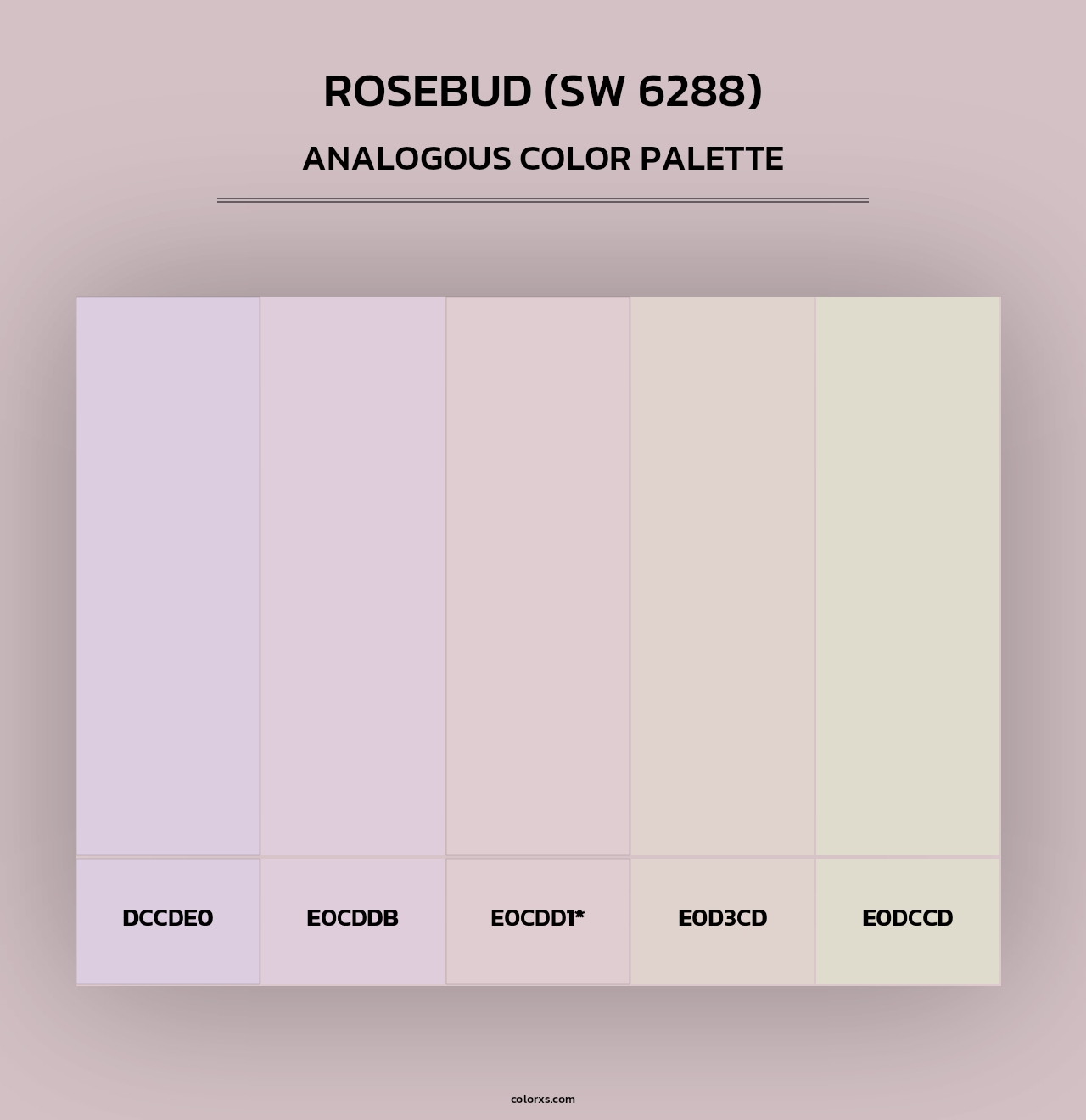 Rosebud (SW 6288) - Analogous Color Palette