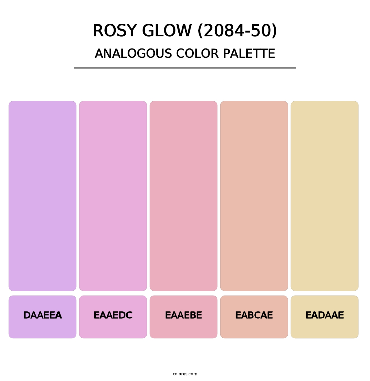 Rosy Glow (2084-50) - Analogous Color Palette