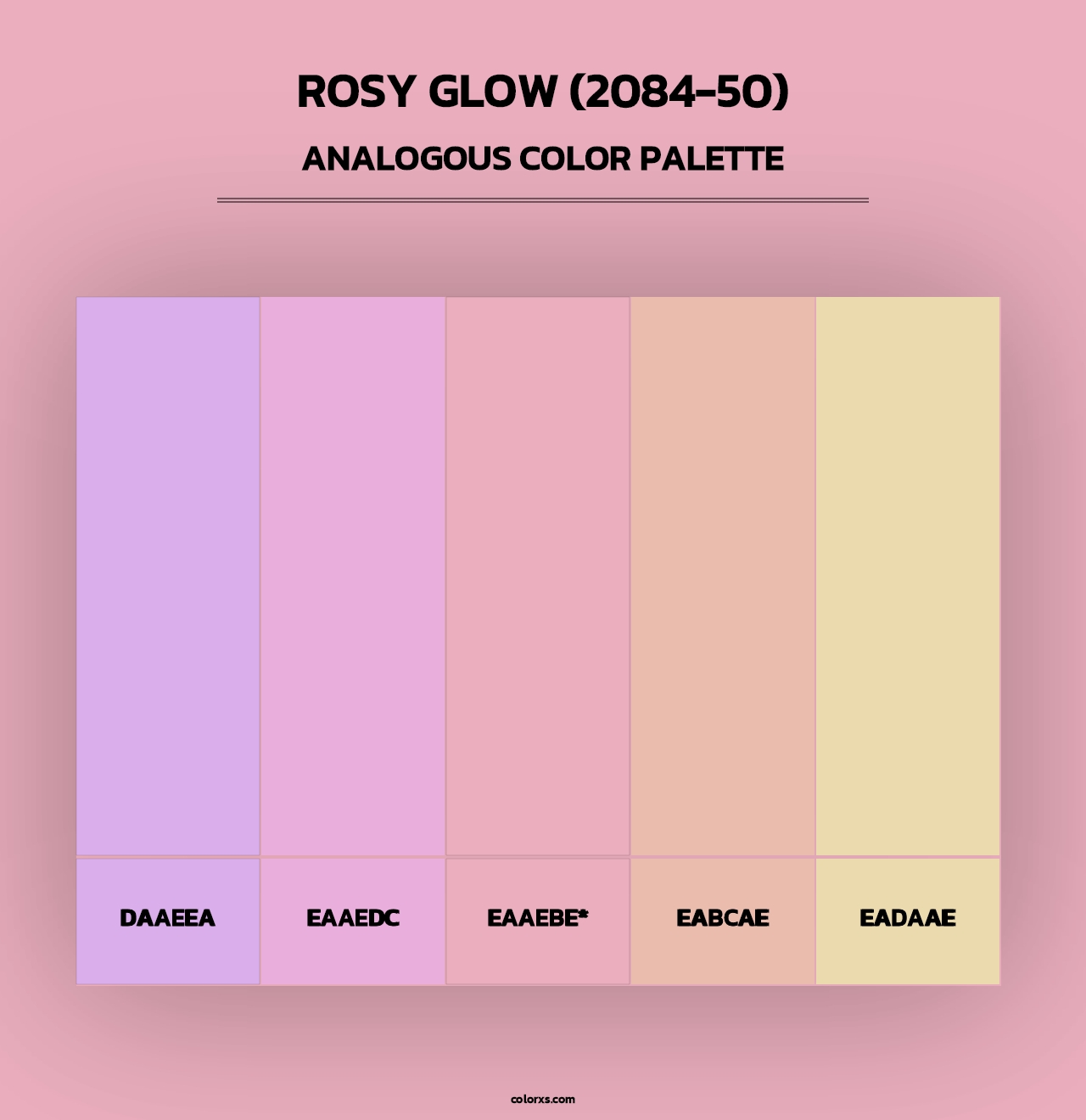 Rosy Glow (2084-50) - Analogous Color Palette