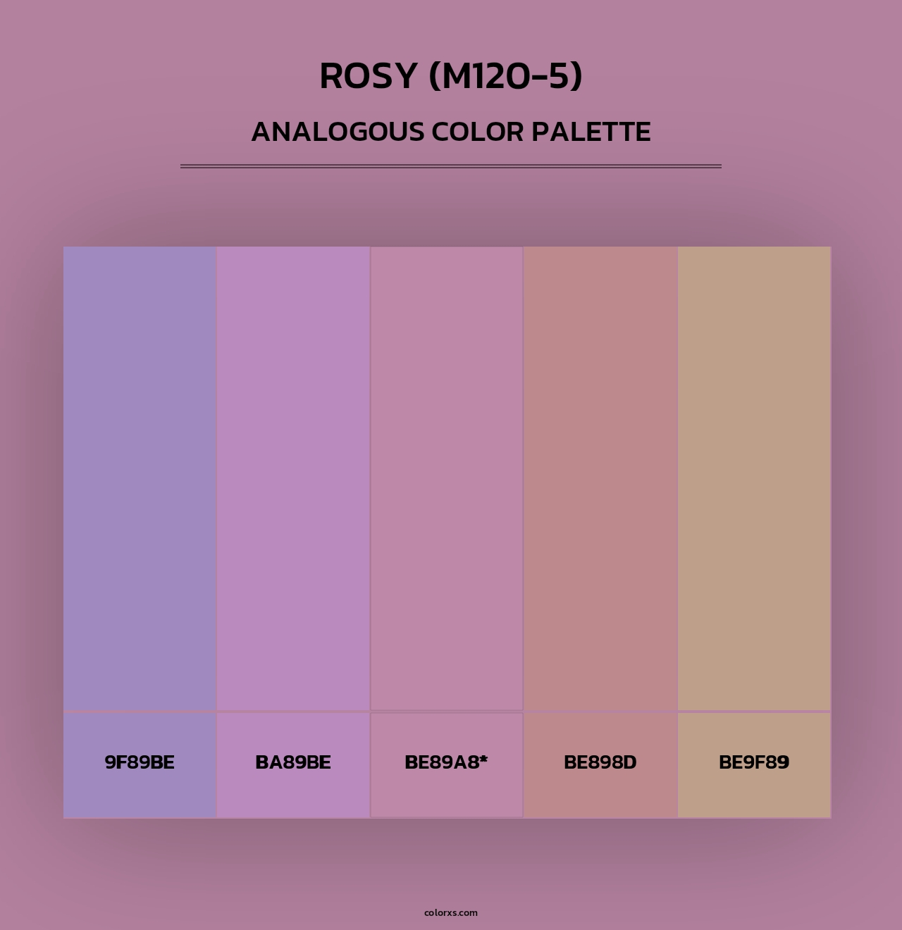 Rosy (M120-5) - Analogous Color Palette