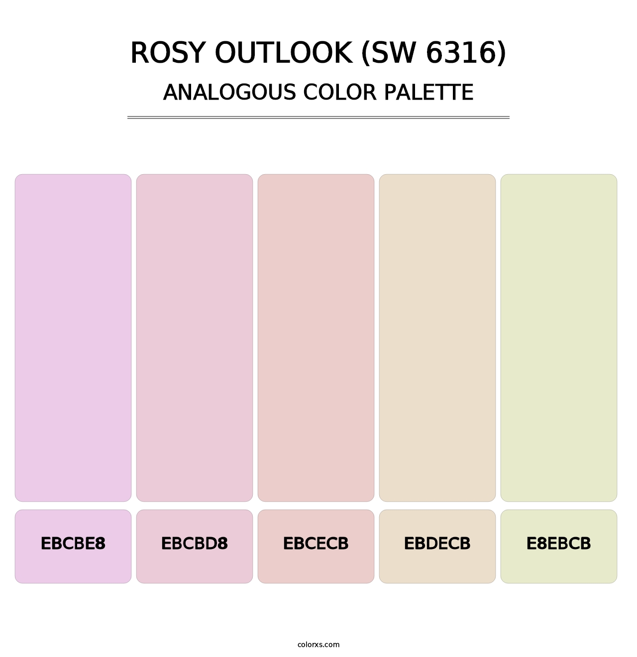 Rosy Outlook (SW 6316) - Analogous Color Palette