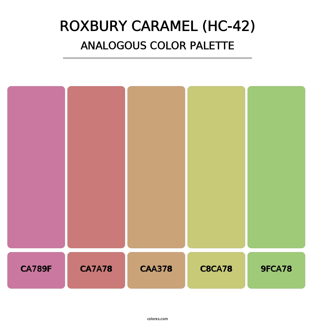 Roxbury Caramel (HC-42) - Analogous Color Palette